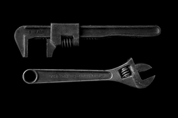 Professional plumbing wrenches for plumbing inspection